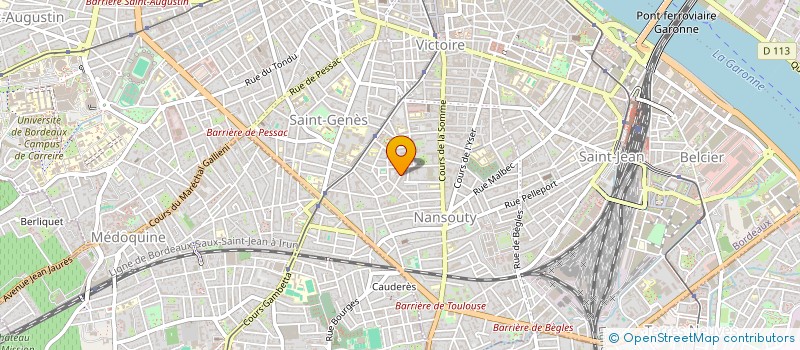 localisation de l'entreprise ASS JEUNESSE JOIE SOLAR FOOTBALL CLUB  BORDEAUX