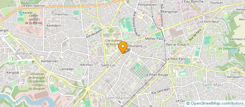 localisation de l'entreprise ASS JEUNESSE OUVRIERE CHRETIENNE à BREST
