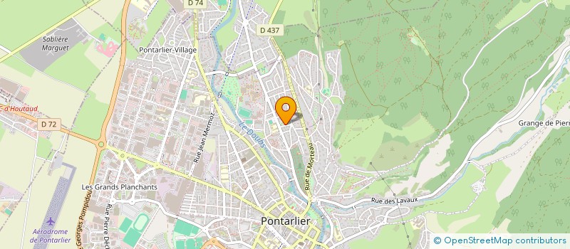 localisation de l'entreprise ASS JEUNESSE OUVRIERE CHRETIENNE FEMININ  PONTARLIER