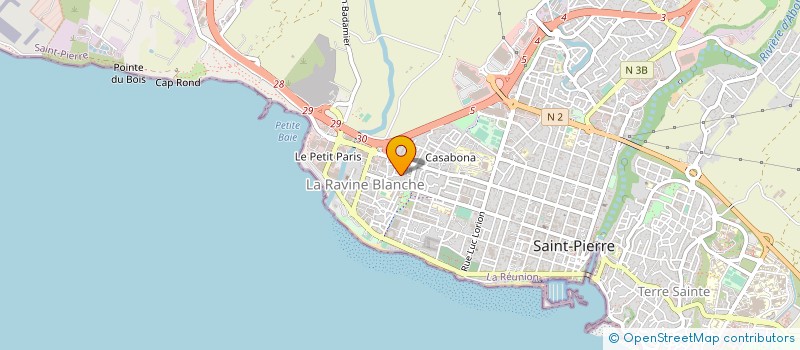 localisation de l'entreprise ASS JEUNESSE REBEL à SAINT-PIERRE