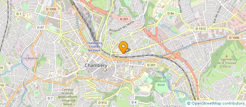 localisation de l'entreprise ASS JEUNESSE RURALE DE SAVOIE  CHAMBERY