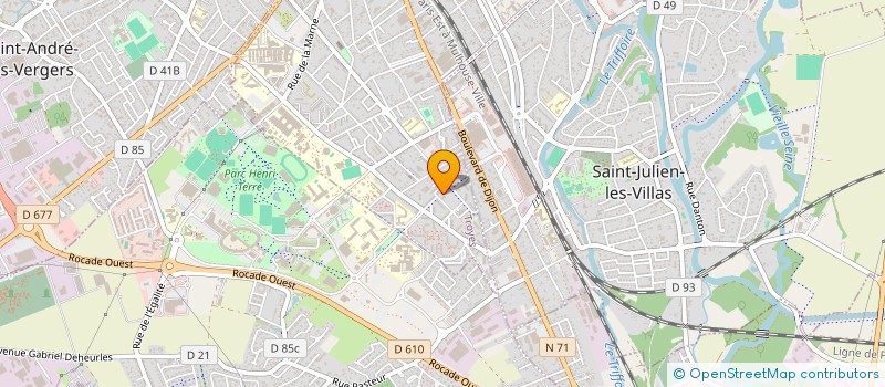localisation de l'entreprise ASS JEUNESSE SPORTIVE DES CHARTREUX à TROYES
