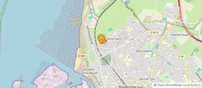 localisation de l'entreprise ASS JKA COTE D' OPALE à BOULOGNE-SUR-MER