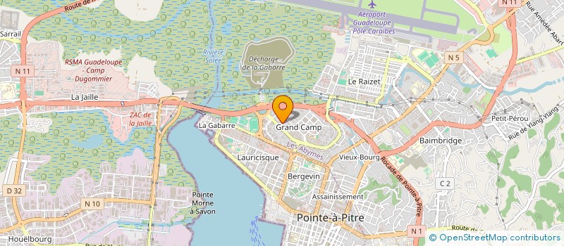 localisation de l'entreprise ASS JOBS ETUDIANTS PETITS SERVICES à LES ABYMES