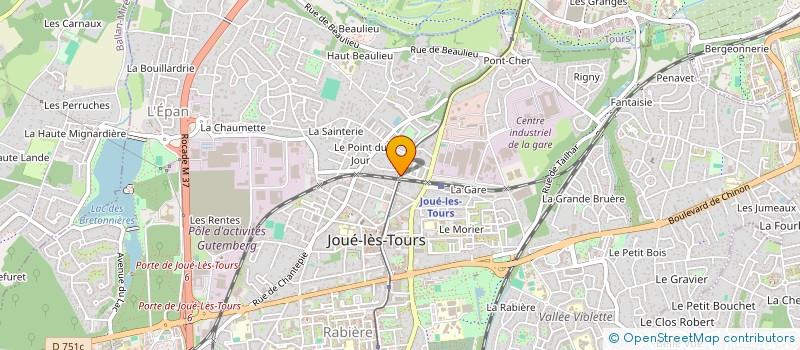 localisation de l'entreprise ASS JOUE BASKET CLUB à JOUE-LES-TOURS