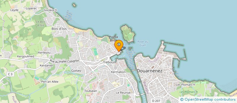 localisation de l'entreprise ASS JOUER LE MOUVEMENT à DOUARNENEZ