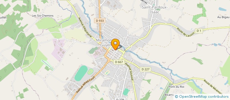 localisation de l'entreprise ASS JOURNAL PAROISSIAL PARABOLE  MIRAMONT-DE-GUYENNE