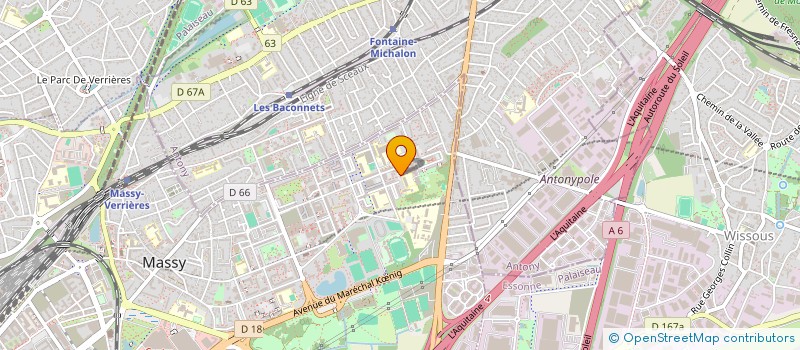 localisation de l'entreprise ASS JOURNALISTES ZAIROIS EN EUROPE à MASSY