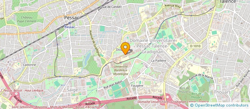 localisation de l'entreprise ASS JOURNALISTIQUE LE DELIT EXPRESS à PESSAC