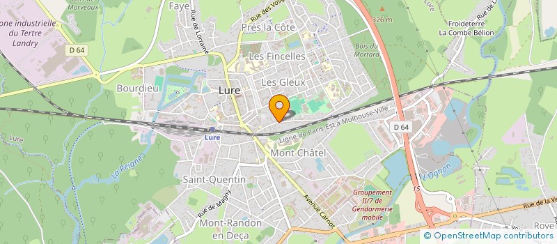 localisation de l'entreprise ASS JSL JEUNESSES SPORTIVES LURONNES  LURE