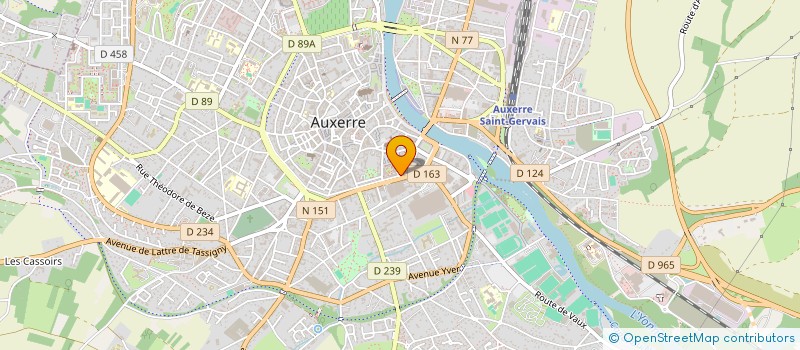 localisation de l'entreprise ASS JUDO CLUB AUXERROIS à AUXERRE