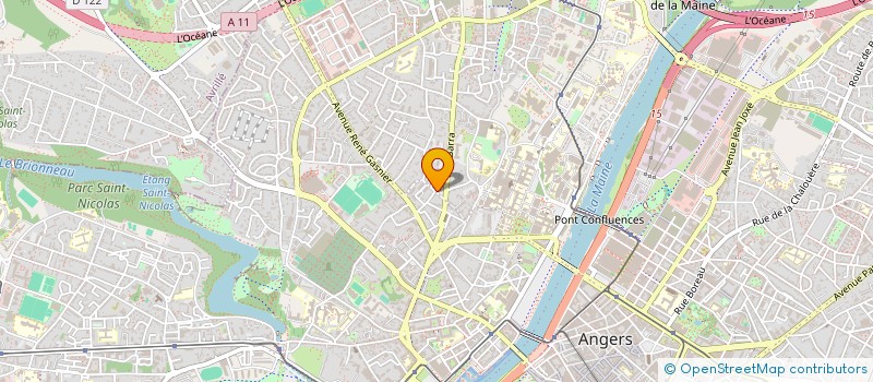 localisation de l'entreprise ASS JUDO CLUB D ANJOU  ANGERS