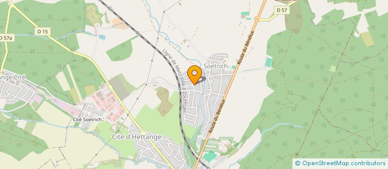 localisation de l'entreprise ASS JUDO-CLUB D'HETTANGE-SOETRICH à HETTANGE-GRANDE
