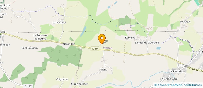 localisation de l'entreprise ASS JUDO CLUB DE PLESCOP  PLESCOP