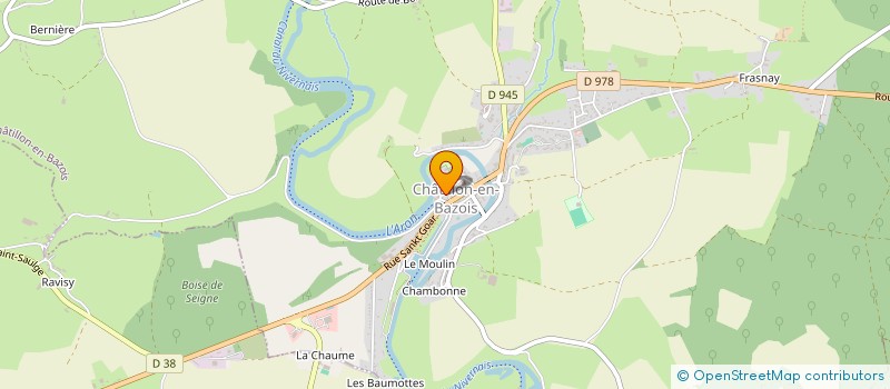 localisation de l'entreprise ASS JUDO CLUB DU BAZOIS à CHATILLON-EN-BAZOIS