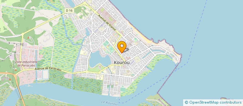 localisation de l'entreprise ASS JUDO CLUB SPATIAL DE KOUROU à KOUROU
