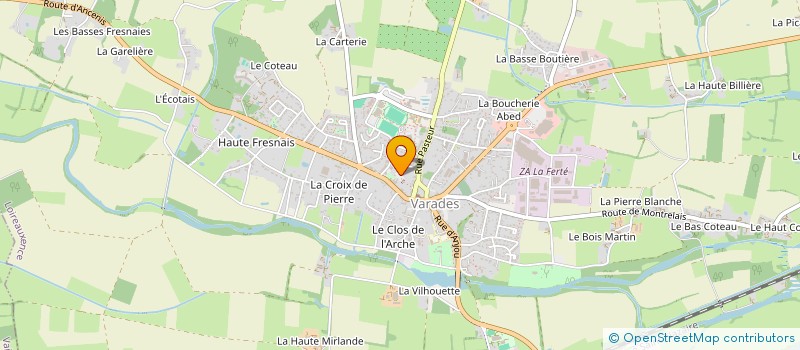 localisation de l'entreprise ASS JUDO CLUB VARADAIS  LOIREAUXENCE