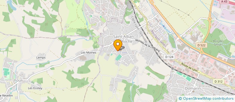 localisation de l'entreprise ASS JUMELAGE EUROP PTT NORD-ISERE  L'ISLE-D'ABEAU