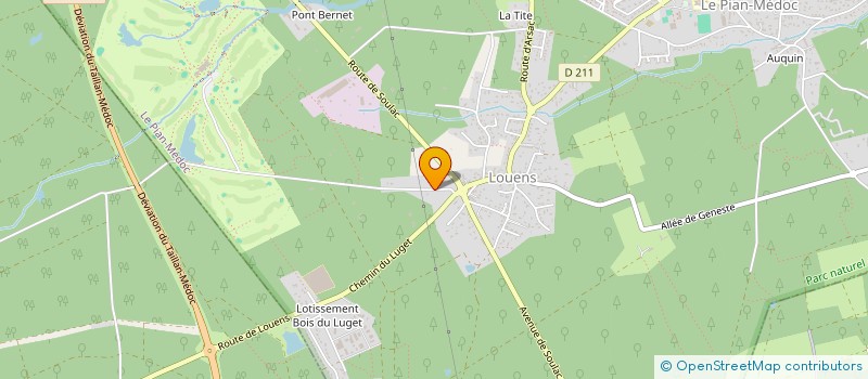 localisation de l'entreprise ASS JUNIOR GOLF DU PIAN MEDOC à LE PIAN-MEDOC