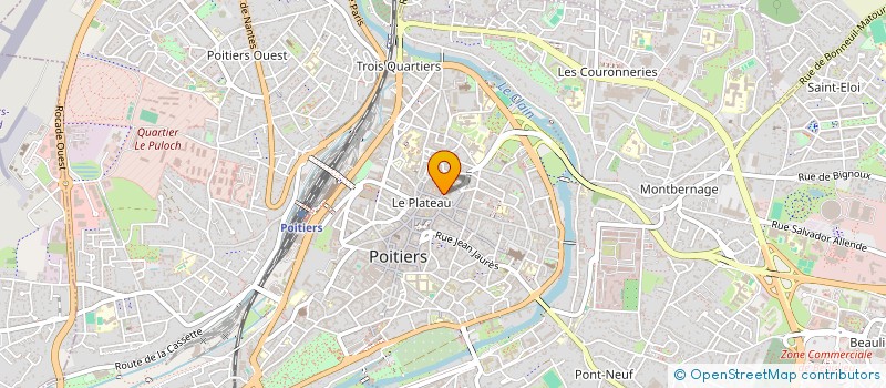 localisation de l'entreprise ASS JURISTES EN URBANISME ET CONSTRUCTION à POITIERS