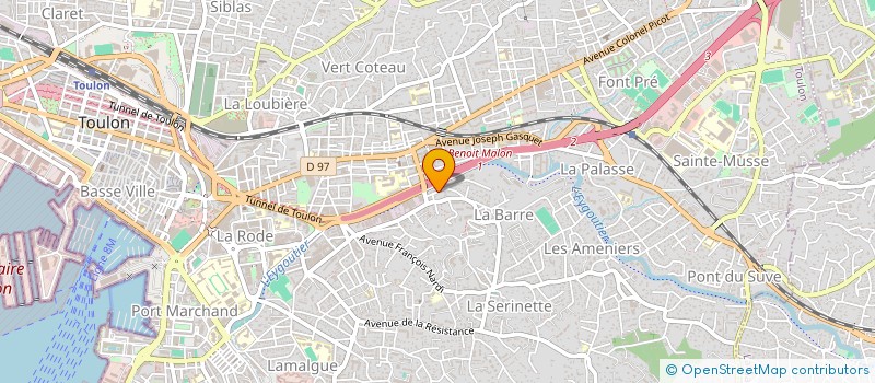 localisation de l'entreprise ASS JUSTE UN AUTRE GENRE  TOULON