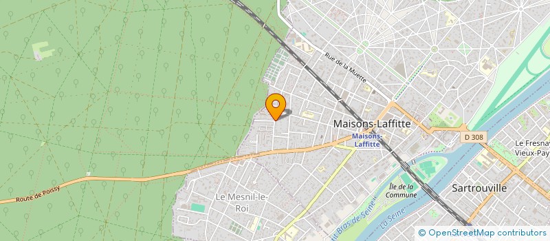 localisation de l'entreprise ASS'K FLOW DANCE à MAISONS-LAFFITTE