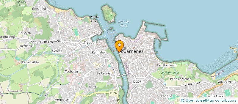 localisation de l'entreprise ASS K.M.B. KAN-AN-BISKAN  DOUARNENEZ