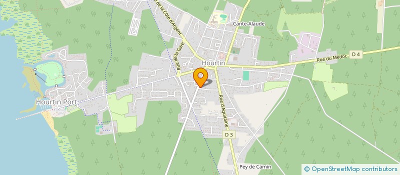 localisation de l'entreprise ASS KAIVALYA YOGA  HOURTIN