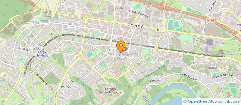 localisation de l'entreprise ASS KALAYA NICENESS MOVEMENT  CERGY