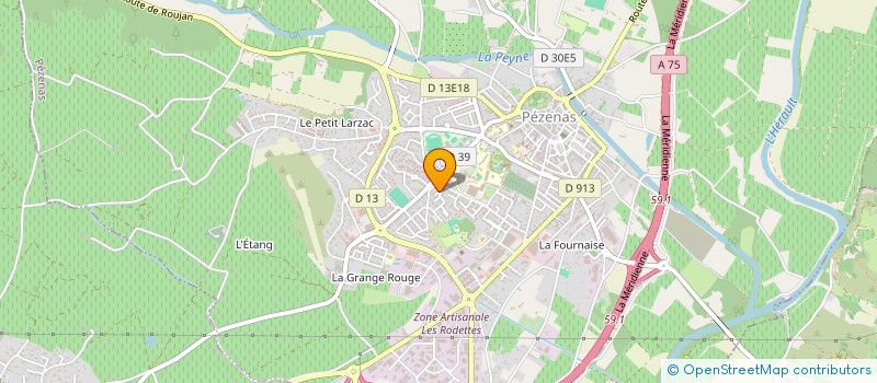 localisation de l'entreprise ASS KALIPHONIE à PEZENAS