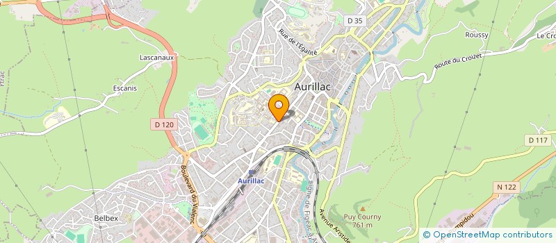 localisation de l'entreprise ASS KANGOUROU à AURILLAC