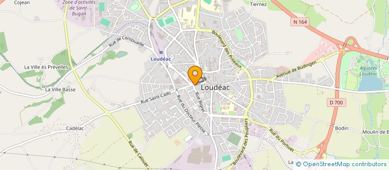 localisation de l'entreprise ASS  KARATE CLUB DE LOUDEAC  LOUDEAC