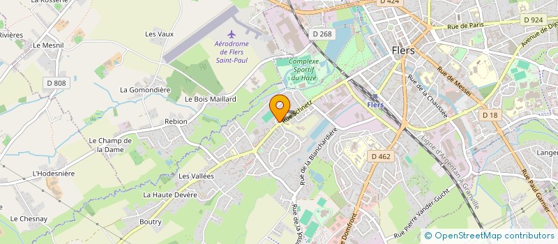 localisation de l'entreprise ASS KARATE TAI JITSU FLERS à FLERS