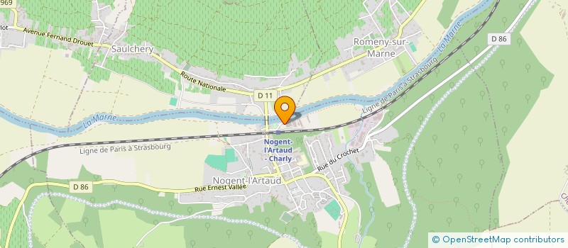 localisation de l'entreprise ASS KARO SIEBEN à NOGENT-L'ARTAUD