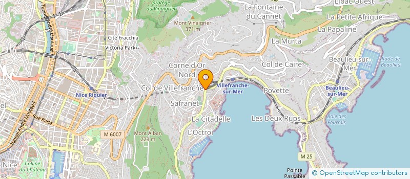 localisation de l'entreprise ASS KART ARNAUD RACING TEAM à VILLEFRANCHE-SUR-MER