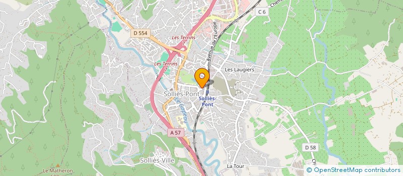 localisation de l'entreprise ASS KARTING CLUB VALLEE DU GAPEAU  SOLLIES-PONT