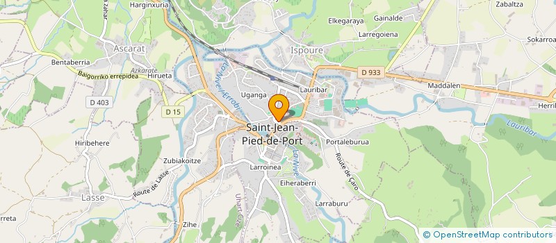 localisation de l'entreprise ASS KASERNA  SAINT-JEAN-PIED-DE-PORT