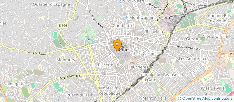 localisation de l'entreprise ASS KELLYS GARDEN à NIMES