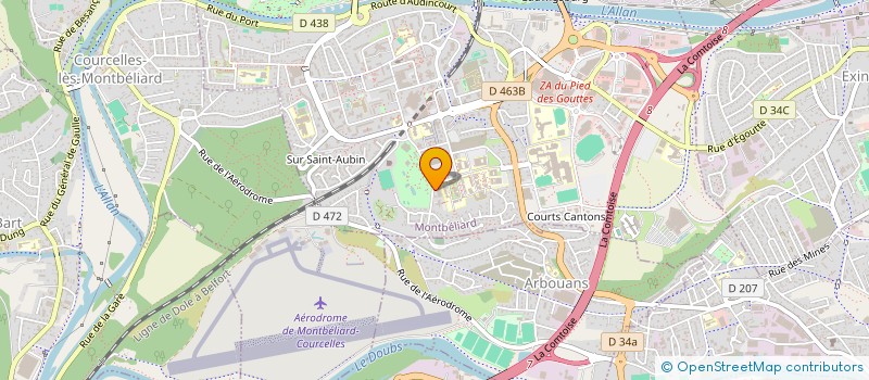 localisation de l'entreprise ASS KIDLOISIRS à MONTBELIARD