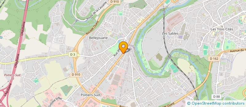 localisation de l'entreprise ASS KINESITHERAPIE RESPIRATOIRE URGENTE à POITIERS