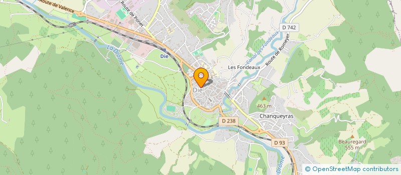 localisation de l'entreprise ASS KIRKAS à DIE