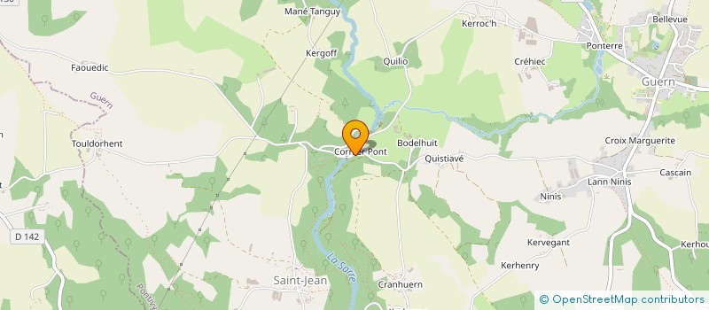 localisation de l'entreprise ASS KORN ER PONT  GUERN