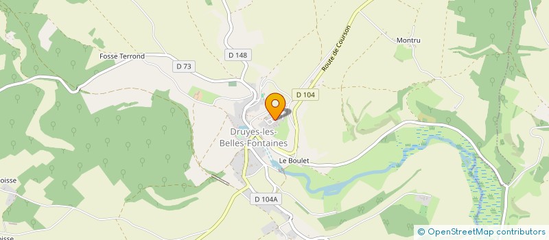 localisation de l'entreprise ASS L AME ET LA CORDE à DRUYES-LES-BELLES-FONTAINES