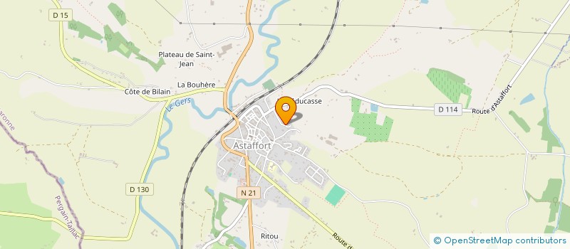 localisation de l'entreprise ASS L'ARCHE EN AGENAIS  ASTAFFORT