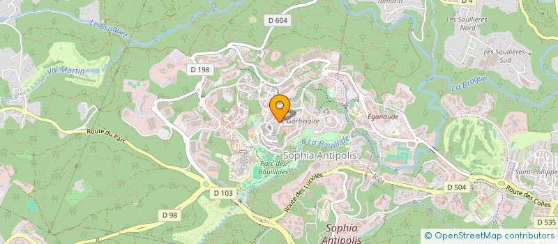 localisation de l'entreprise ASS L'ART TISSE à VALBONNE
