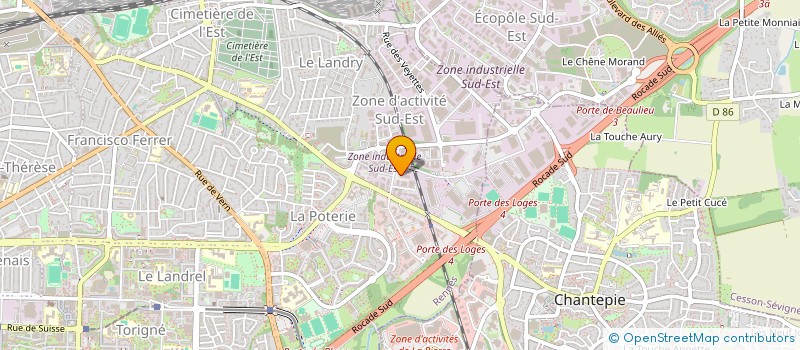 localisation de l'entreprise ASS L'AS VETO à RENNES