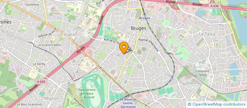 localisation de l'entreprise ASS  L'ATELIER DE LA TOURMALINE  BRUGES