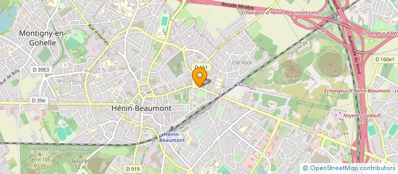 localisation de l'entreprise ASS L'ATRIUM à HENIN-BEAUMONT
