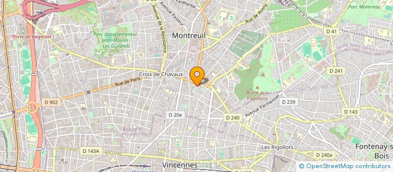 localisation de l'entreprise ASS L ATTIRAIL à MONTREUIL