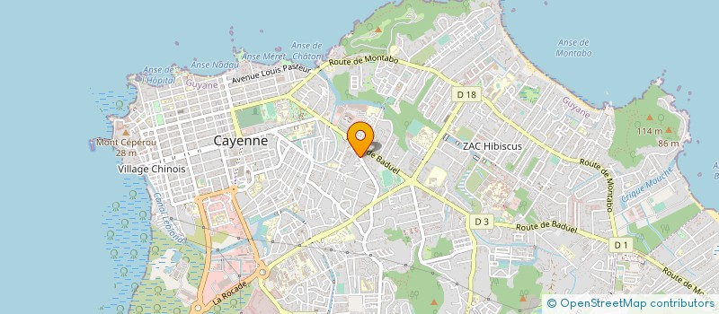 localisation de l'entreprise ASS L'EBENE  CAYENNE